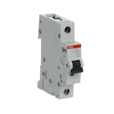 ABB System Pro M Compact S200 MCB, 1P, 32A Curve B, 253V AC, 72V DC, 6 kA Breaking Capacity