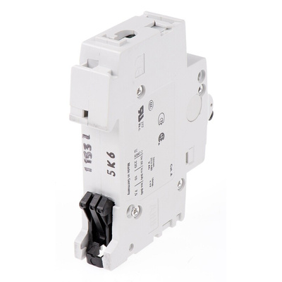 ABB System Pro M Compact S200 MCB, 1P, 6A Curve K, 253V AC, 72V DC, 6 kA Breaking Capacity