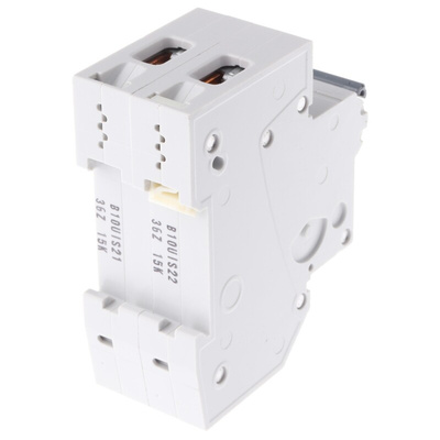 Siemens Sentron 5SJ6 MCB, 2P, 10A Curve B, 230V AC, 60V DC, 6 kA Breaking Capacity