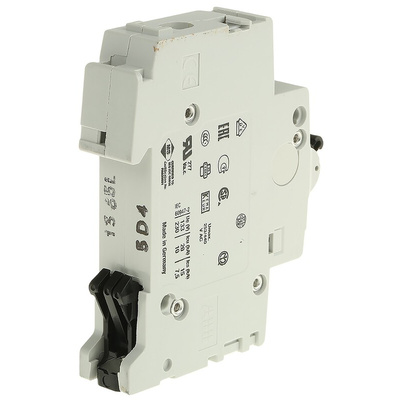 ABB System Pro M Compact S200 MCB, 1P, 4A Curve D, 253V AC, 72V DC, 6 kA Breaking Capacity