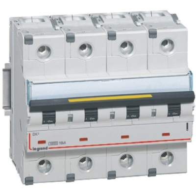 Legrand DX Range DX3 MCB, 4P, 100A Curve C, 16 kA Breaking Capacity
