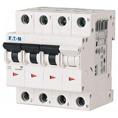 Eaton xEffect MCB, 63A Curve B, 230 → 400V AC, 6 kA Breaking Capacity