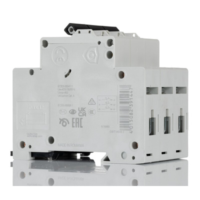 Eaton xEffect MCB, 3P, 10A Curve C, 230 → 400V AC, 6 kA Breaking Capacity