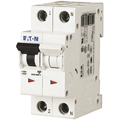 Eaton xEffect MCB, 2A Curve C, 230 → 400V AC, 6 kA Breaking Capacity