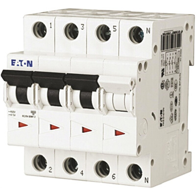 Eaton xEffect MCB, 20A Curve C, 230 → 400V AC, 6 kA Breaking Capacity