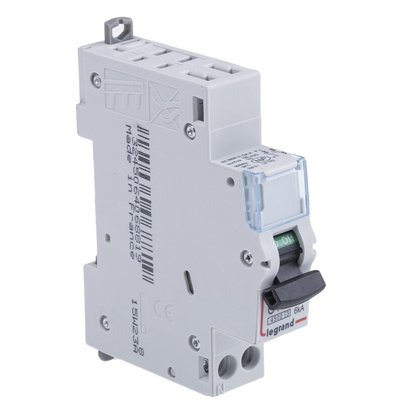 Legrand DX Range DX3 MCB, 1P, 10A Curve C, 250V AC, 12V DC, 4.5 kA Breaking Capacity
