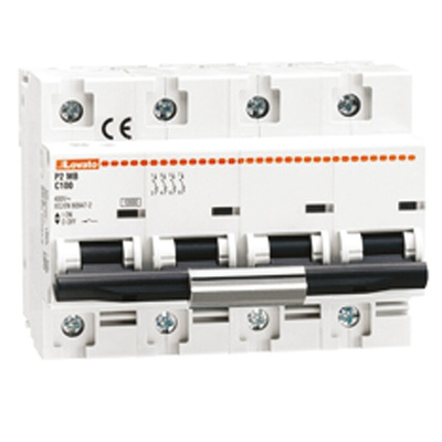 Lovato ModuLo P2MB MCB, 4P, 100A Curve C, 230V AC, 60V DC, 10 kA Breaking Capacity