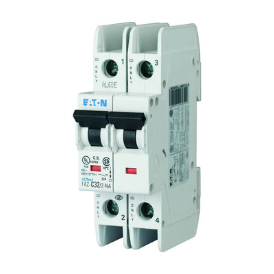 Eaton xEffect MCB, 2P, 10A Curve C, 240 → 415V AC, 60V DC, 10 kA Breaking Capacity