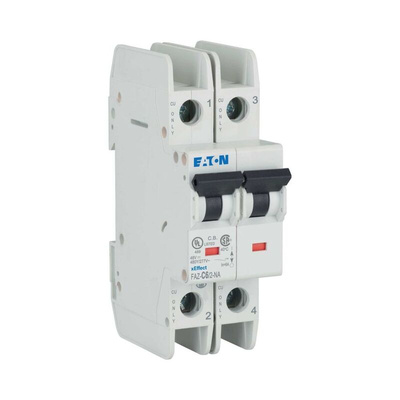 Eaton xEffect MCB, 2P, 6A Curve C, 240 → 415V AC, 60V DC, 10 kA Breaking Capacity
