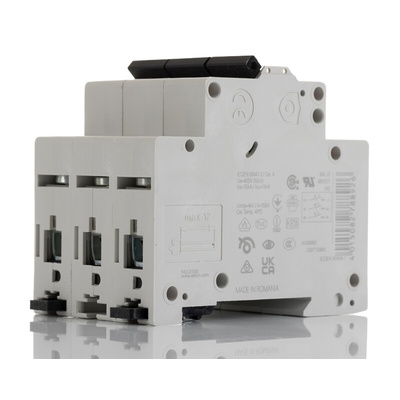 Eaton xEffect MCB, 3P, 10A Curve D, 240 → 415V AC, 10 kA Breaking Capacity