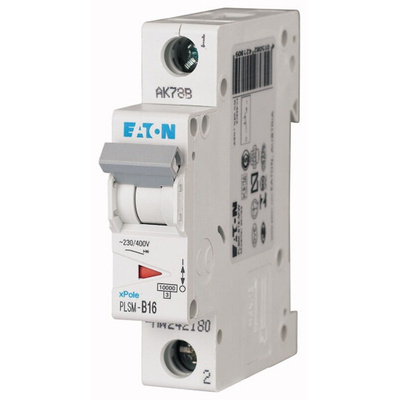 Eaton xPole MCB, 1P, 16A Curve B, 48V DC, 10 kA Breaking Capacity
