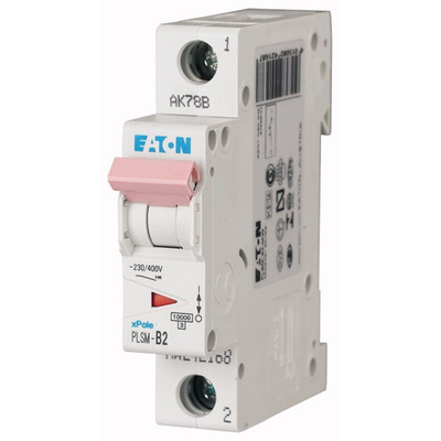 Eaton xPole MCB, 1P, 2A Curve C, 48V DC, 10 kA Breaking Capacity