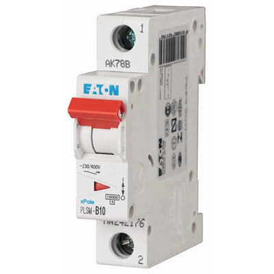 Eaton xPole MCB, 1P, 10A Curve C, 48V DC, 10 kA Breaking Capacity