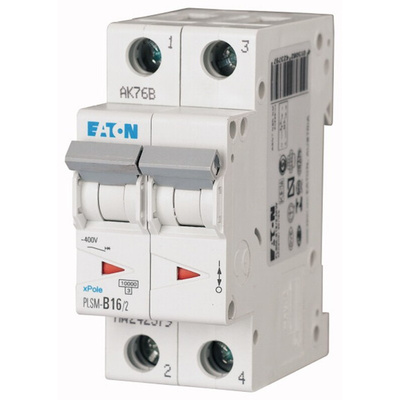 Eaton xPole MCB, 2P, 16A Curve D, 48V DC, 10 kA Breaking Capacity