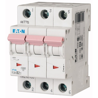 Eaton xPole MCB, 3P, 2A Curve C, 48V DC, 10 kA Breaking Capacity