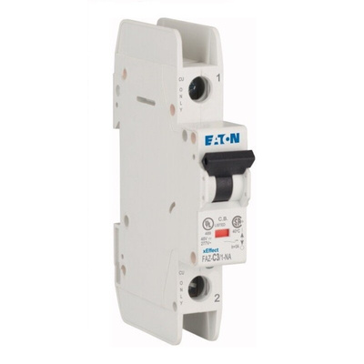 Eaton xEffect MCB, 1P, 3A Curve C, 240 → 415V AC, 48V DC, 10 kA Breaking Capacity