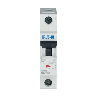 Eaton xEffect MCB, 1P, 10A Curve B, 240V AC, 48V DC, 10 kA Breaking Capacity