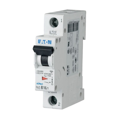 Eaton xEffect MCB, 1P, 10A Curve B, 240V AC, 48V DC, 10 kA Breaking Capacity