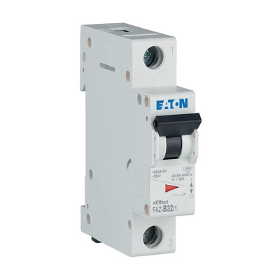 Eaton xEffect MCB, 1P, 32A Curve B, 240V AC, 48V DC, 10 kA Breaking Capacity
