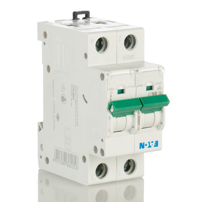 Eaton xPole PXL, S200 MCB, 2P, 6A Curve B, 400V AC, 48V DC, 10 kA Breaking Capacity