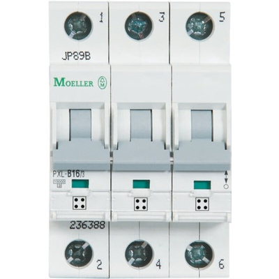 Eaton xPole PXL, S200 MCB, 3P, 12A Curve C, 400V AC, 48V DC, 10 kA Breaking Capacity