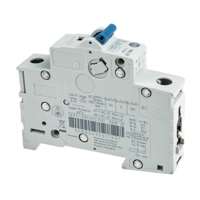 Allen Bradley 1492 1492-SPM MCB, 1P, 10A Curve C, 277V AC, 48V DC, 10 kA Breaking Capacity