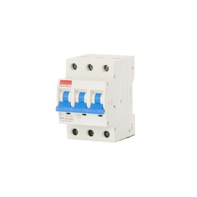 Contactum MCB, 3P, 20A Curve B, 415V AC, 10 kA Breaking Capacity