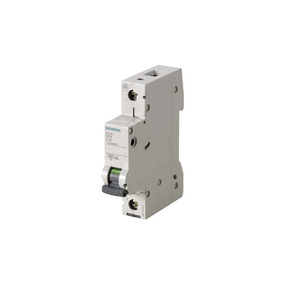 Siemens SENTRON 5SL6 MCB, 1P, 25A Curve C, 6 kA Breaking Capacity