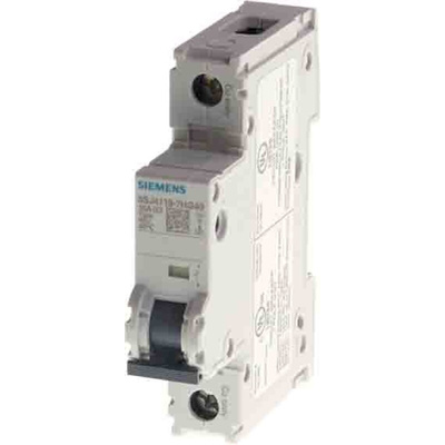 Siemens SENTRON 5SJ4 MCB, 1P, 6A Curve B, 400V AC, 60V DC, 14 kA Breaking Capacity