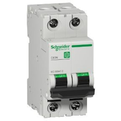 Schneider Electric Multi 9 C60N MCB, 2P, 3A Curve C, 10 kA Breaking Capacity