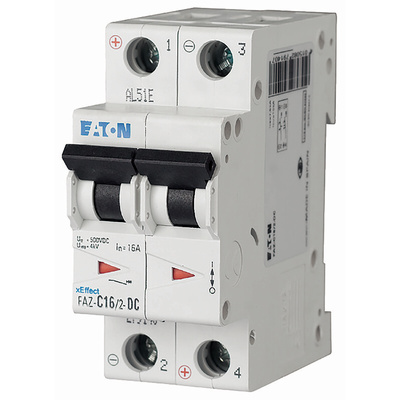 Eaton FAZ-DC MCB, 2P, 4A