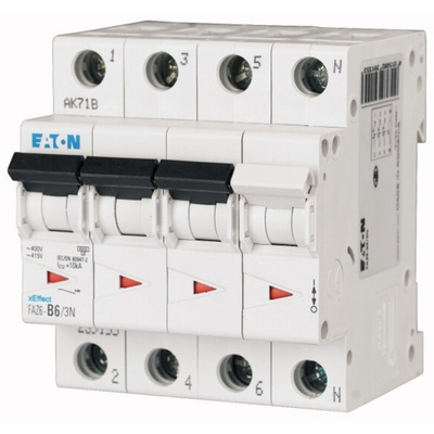 Eaton xEffect MCB, 3P+N, 25A Curve B