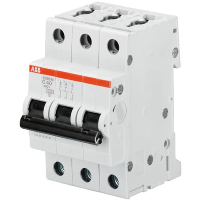 ABB System Pro M Compact S200M MCB, 3P, 2A Curve D
