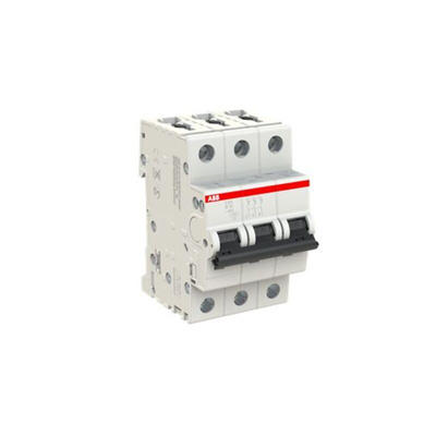 ABB System Pro M Compact S200 MCB, 3P, 16A Curve B, 400V AC, 6 kA Breaking Capacity