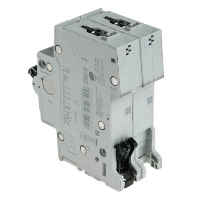 ABB System Pro M Compact S200 MCB, 2P, 4A Curve C, 400V AC, 6 kA Breaking Capacity