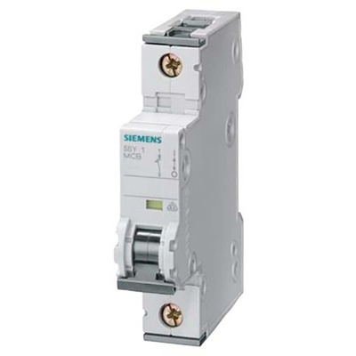 Siemens SENTRON 5SY4 MCB, 1P, 6A, Type A, 10 kA Breaking Capacity