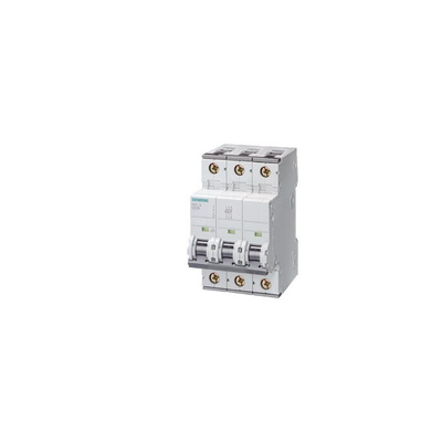 Siemens SENTRON 5SY6 MCB, 3P, 8A Curve C, 400V AC, 72V DC, 6 kA Breaking Capacity