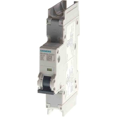 Siemens SENTRON 5SJ4 MCB, 1P, 10A Curve C, 400V AC, 60V DC, 14 kA Breaking Capacity