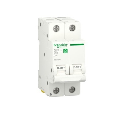 Schneider Electric Resi9 R9F MCB, 1P, 10A Curve C