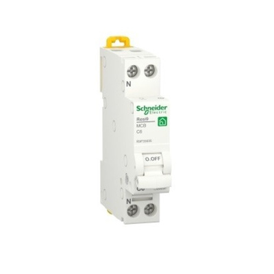 Schneider Electric Resi9 R9P MCB, 1P, 6A Curve C