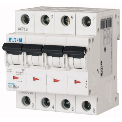 Eaton xEffect MCB, 4P, 500mA Curve D