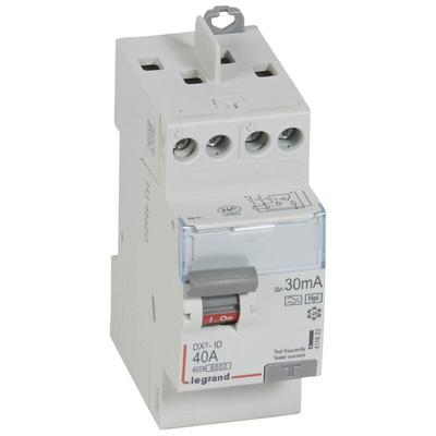 Legrand MCB, 2P, 40A, Type F, 230V AC