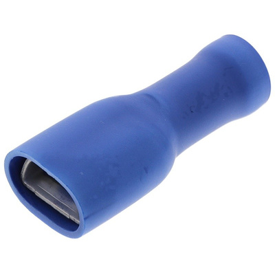 JST, FLVDDF Blue Insulated Spade Connector, 6.35 x 0.8mm Tab Size, 1mm² to 2.6mm²