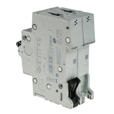 ABB System Pro M Compact S200 MCB, 2P, 2A Curve C, 400V AC, 6 kA Breaking Capacity