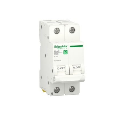 Schneider Electric Resi9 R9F MCB, 1P, 20A Curve C
