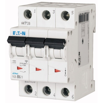 Eaton xEffect MCB, 3P, 12A Curve B