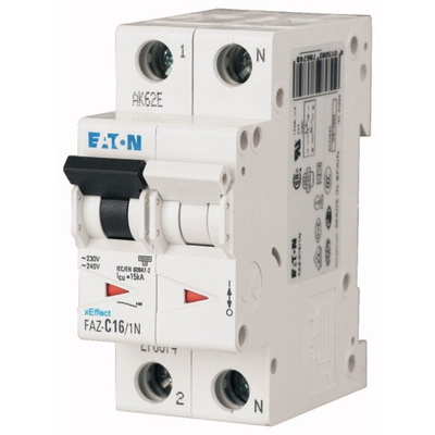 Eaton xEffect MCB, 1P+N, 6A Curve D