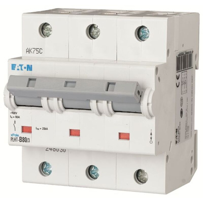 Eaton PLHT MCB, 3P, 80A Curve C