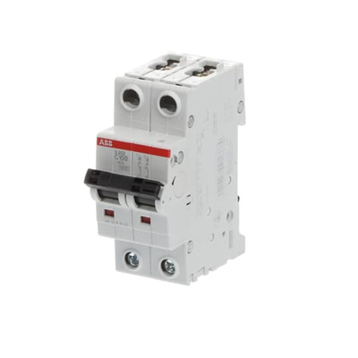 ABB System Pro M Compact S200 MCB, 2P, 100A Curve C, 440V AC, 110V DC, 6 kA Breaking Capacity