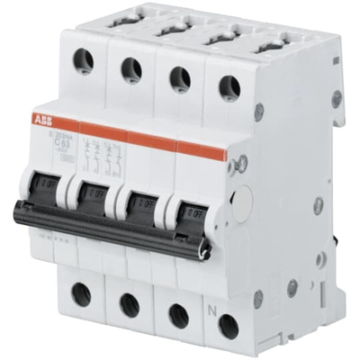 ABB System Pro M Compact S200 MCB, 3P+N, 2A Curve C